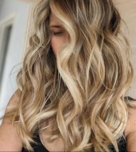 Soft waves and layers hair style at Salon Nia Radyr