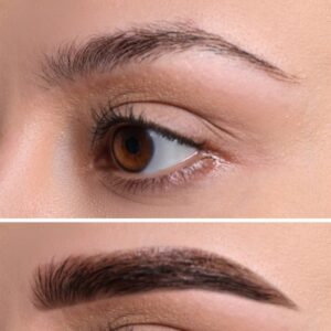 natural brow shape transformation Salon Nia Cardiff