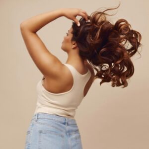 natural hair extensions blend Cardiff close up